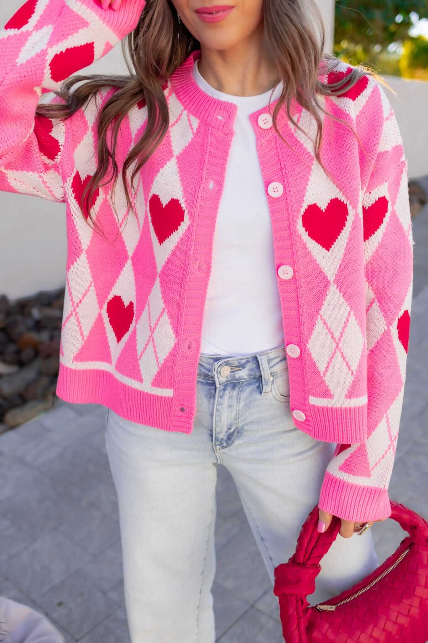 Harley's Heart Knit Cardigan